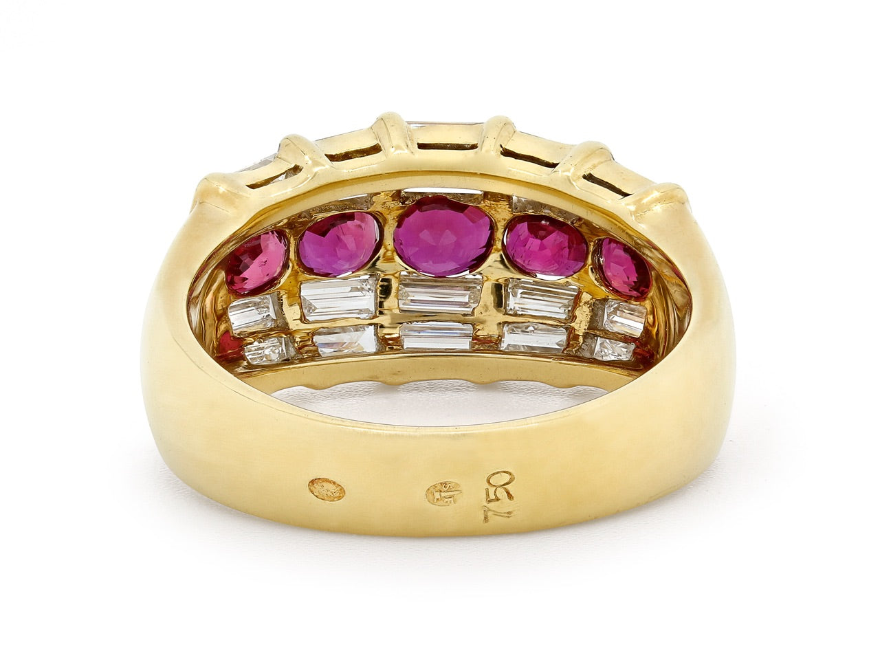 Fred of Paris Ruby and Diamond Ring in 18K Gold