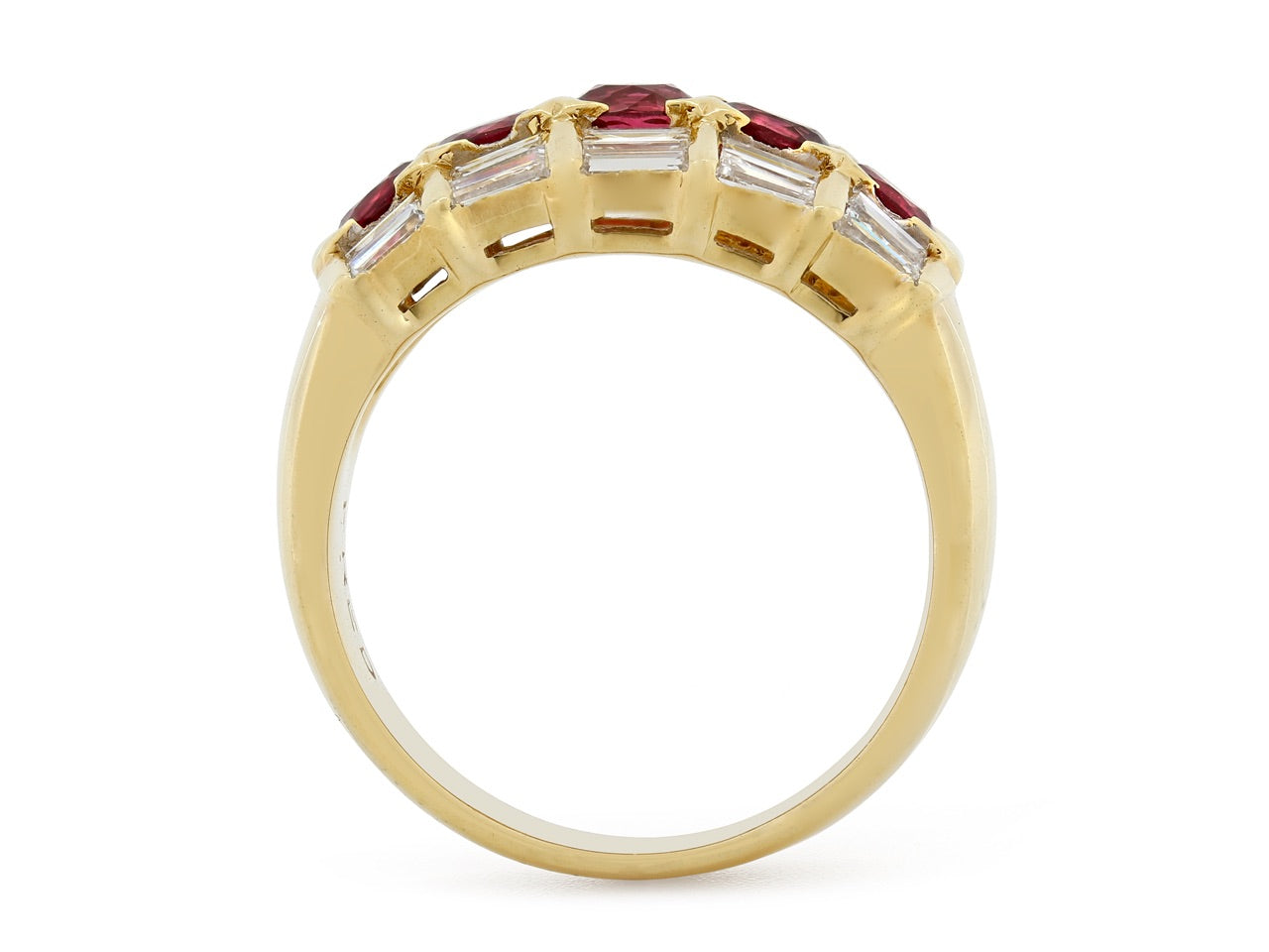 Fred of Paris Ruby and Diamond Ring in 18K Gold