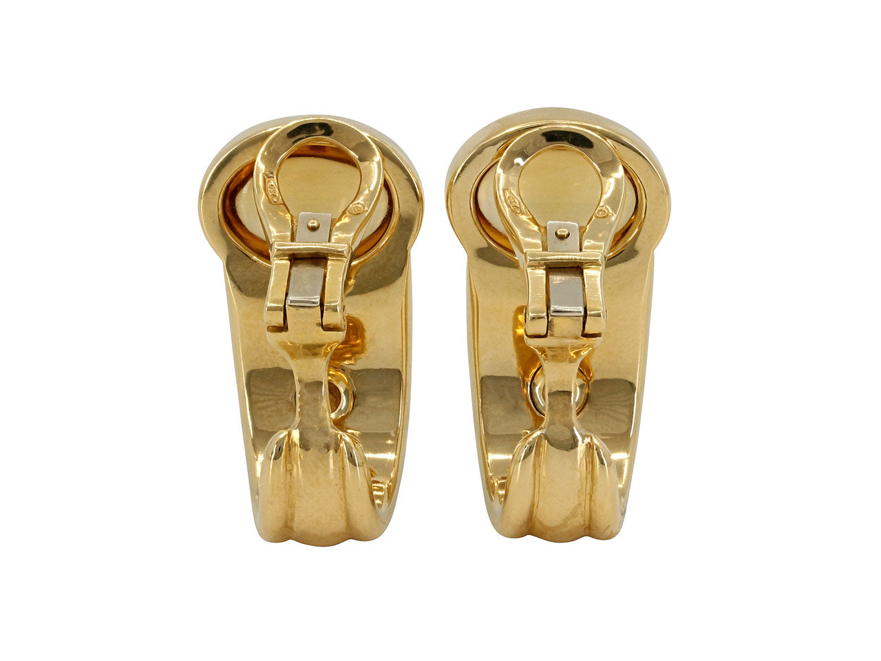 Citrine and Diamond Earrings in 18K Gold