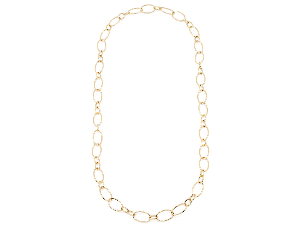 Italian Oval Link Gold Chain in 18K, by Beladora