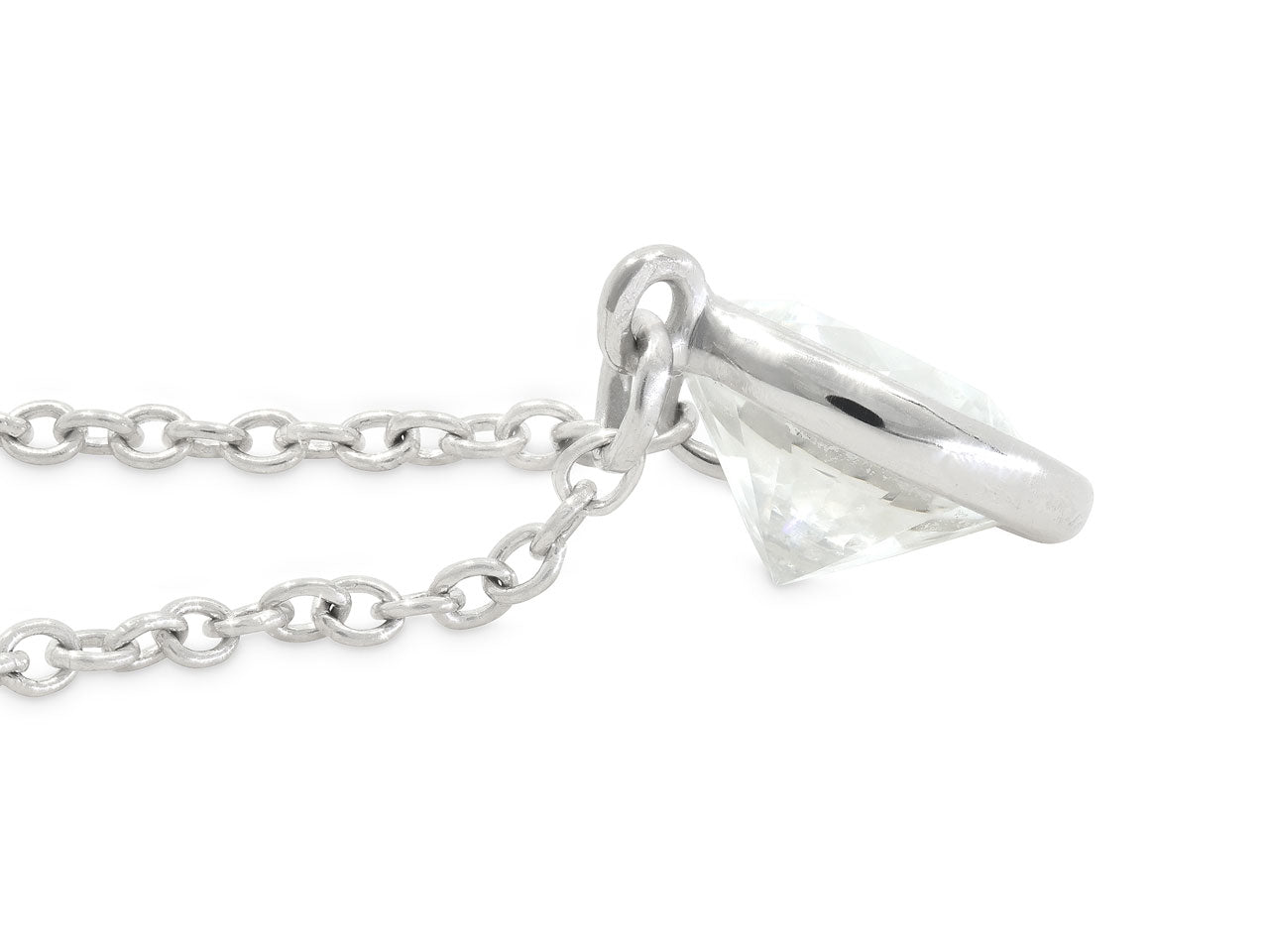 Tiffany & Co. Diamond Solitaire Pendant, 0.92 Carats, in Platinum