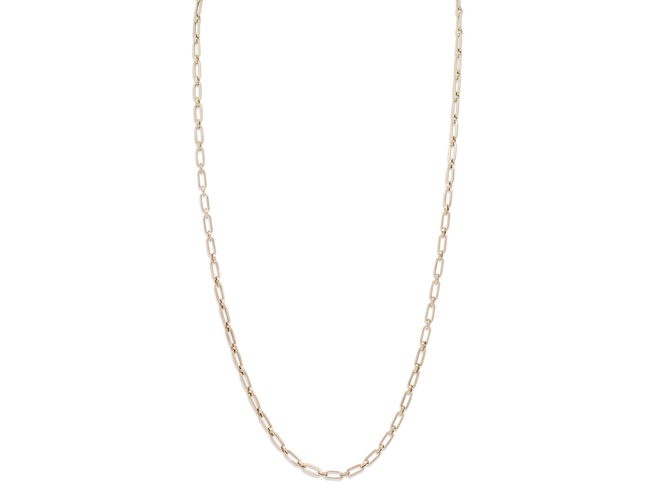 Italian Small Oval Link Gold Chain in 18K Gold, by Beladora