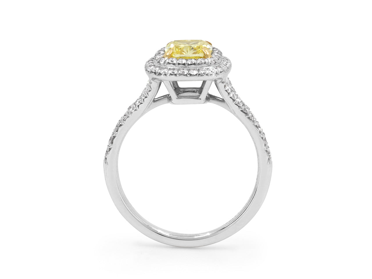 Tiffany & Co. Yellow Diamond 'Soleste' Ring in Platinum