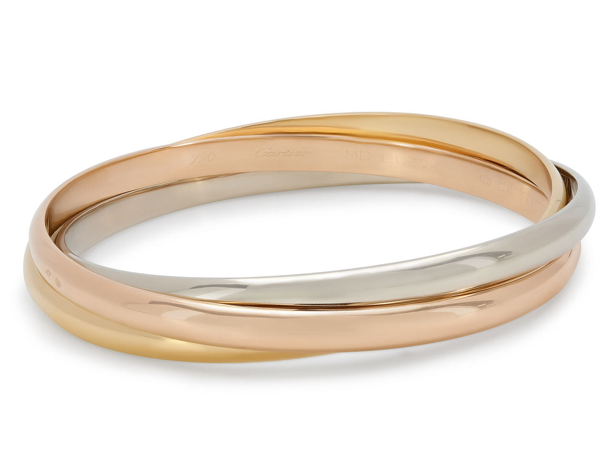 Cartier Trinity tri color 18K gold bangle