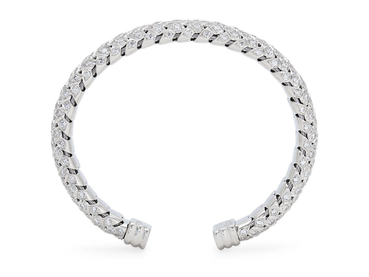 Tiffany & Co. 'Vannerie' Cuff Bracelet in Platinum