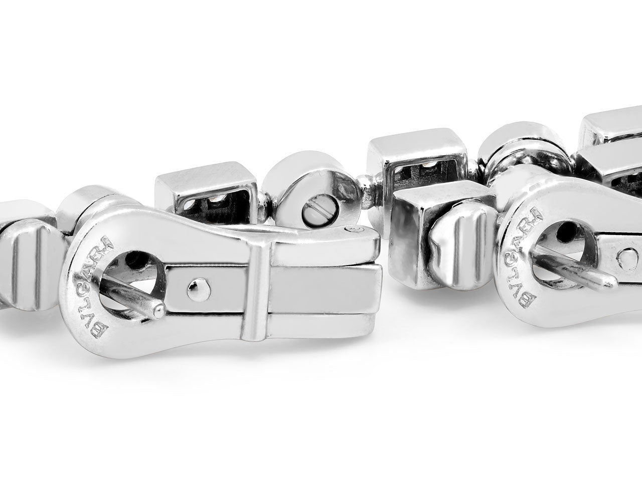 Bulgari 'Lucea' Diamond Earrings in 18K White Gold