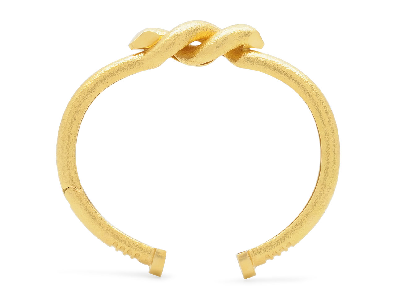 David Webb Twisted Nail Cuff Bracelet in 18K Gold 517975 Beladora