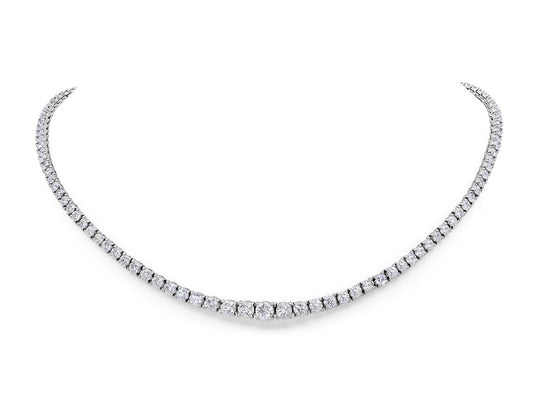 Diamond Rivière Necklace in Platinum