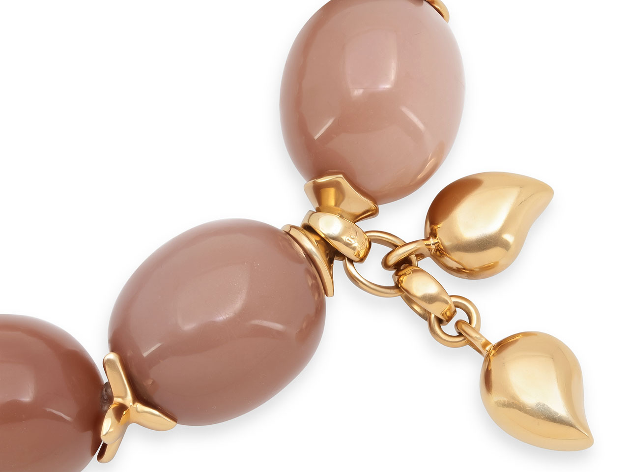 Tamara Comolli 'Coconut' Brown Moonstone Bracelet in 18K Rose Gold