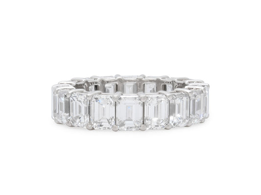 Tiffany & Co. Emerald Cut Diamond Eternity Band in Platinum