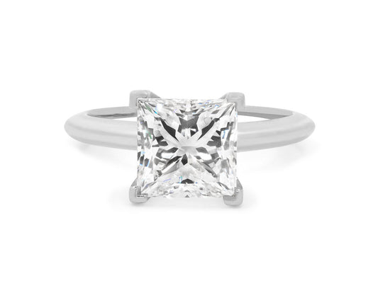 Tiffany & Co. Diamond Solitaire Ring, 2.54 carat G/VVS2, in Platinum