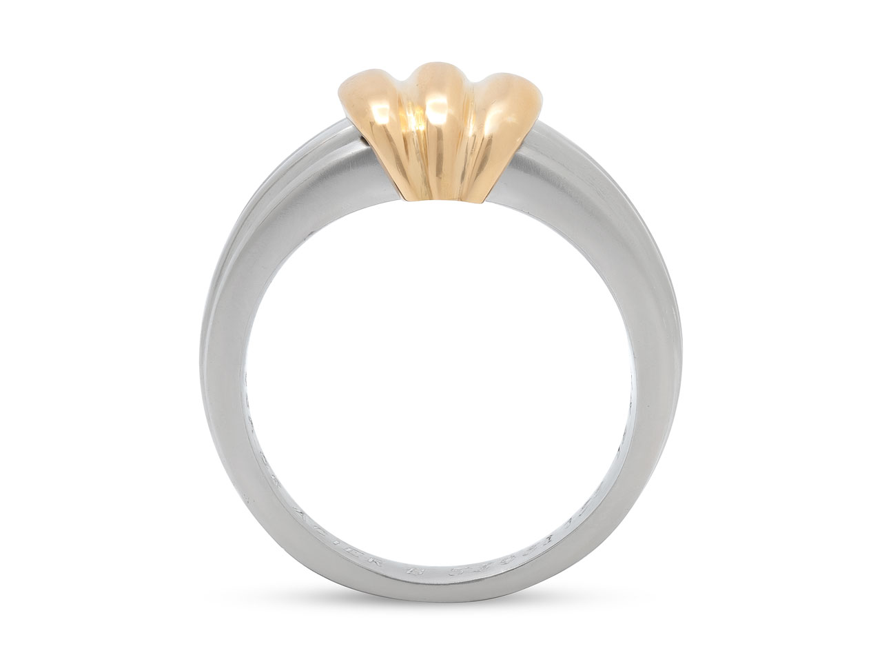 Van Cleef & Arpels Steel and 18K Gold Ring