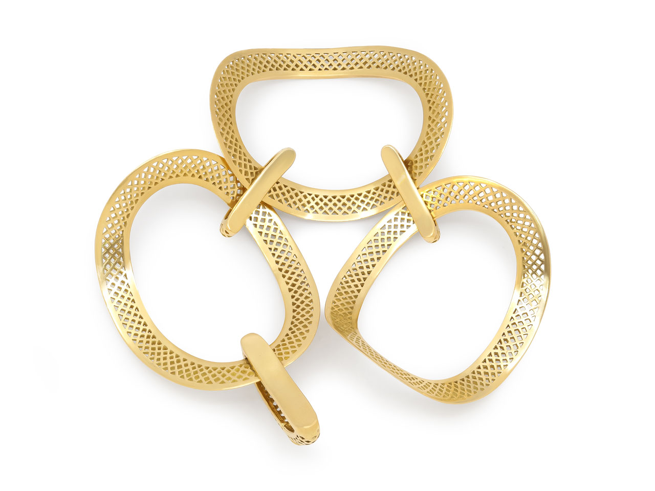 Large Link Bracelet in 18K Gold
