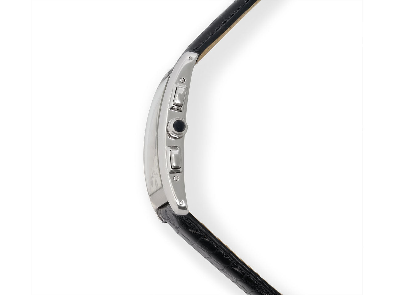 Cartier 'Tank Americaine' Chronoflex Watch in 18K White Gold