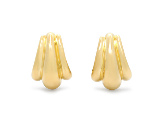Half-Hoop Earrings in 18K Gold, by Dankner