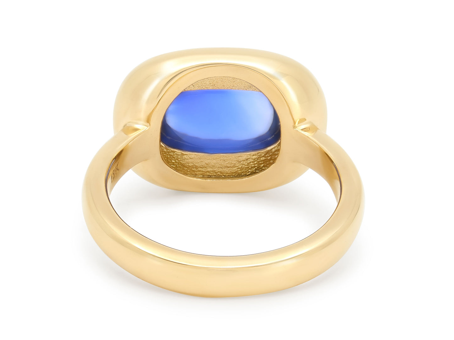 Beladora 'Bespoke' Oval Cabochon Sapphire Ring in 18K Gold