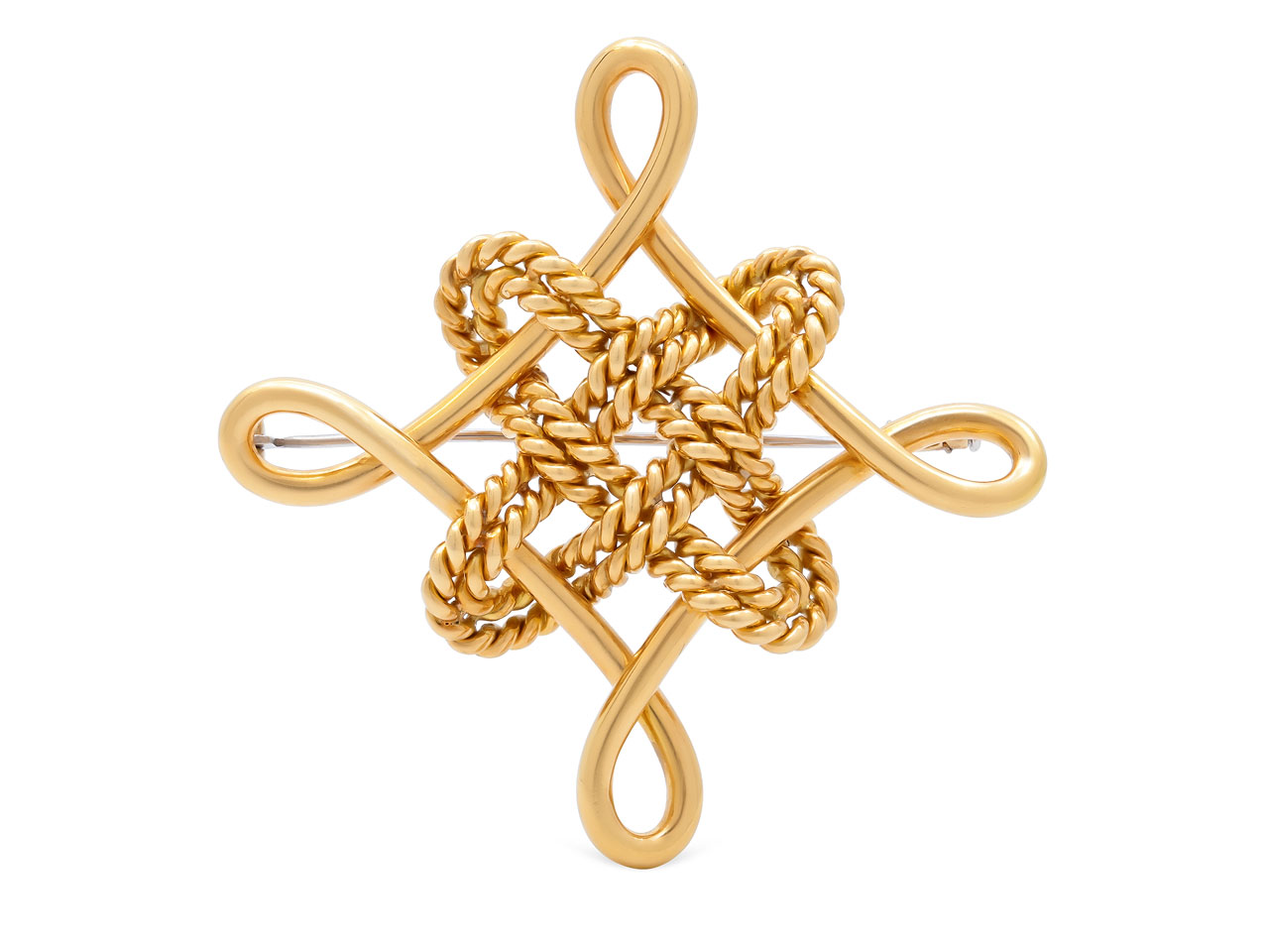 Verdura Knot Brooch in 18K Gold