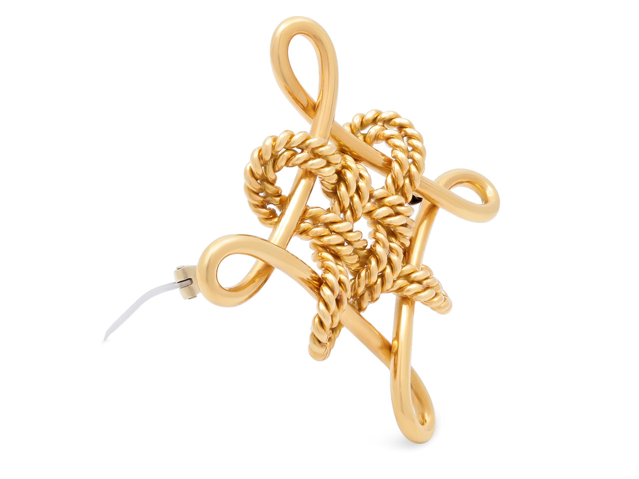 Verdura Knot Brooch in 18K Gold