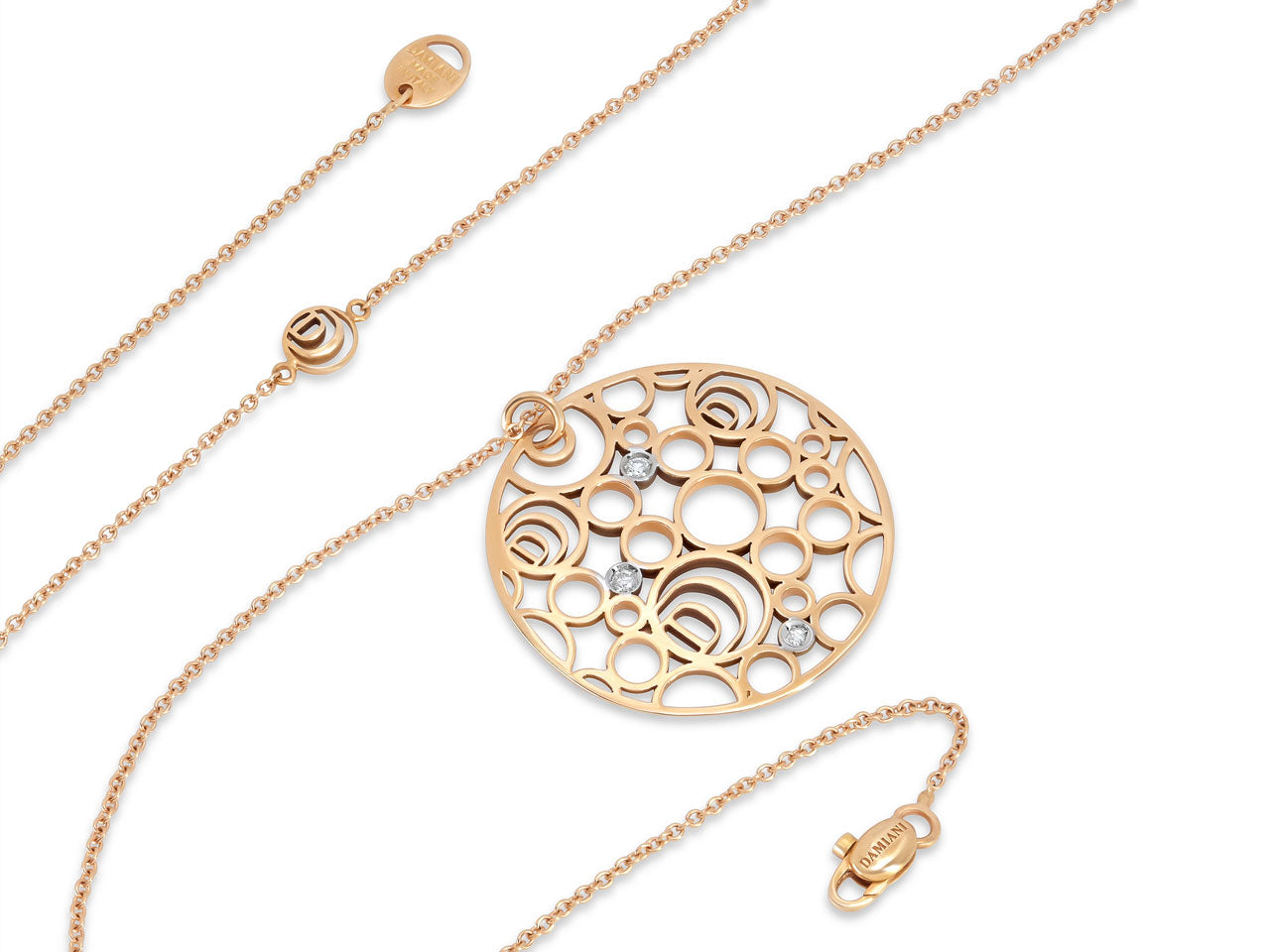 Damiani 'Damianissima' Diamond Necklace in 18K Rose Gold