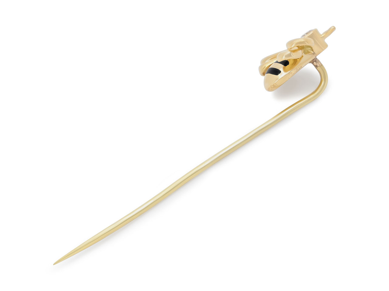 Cartier Diamond Bee Stick Pin in 18K Gold