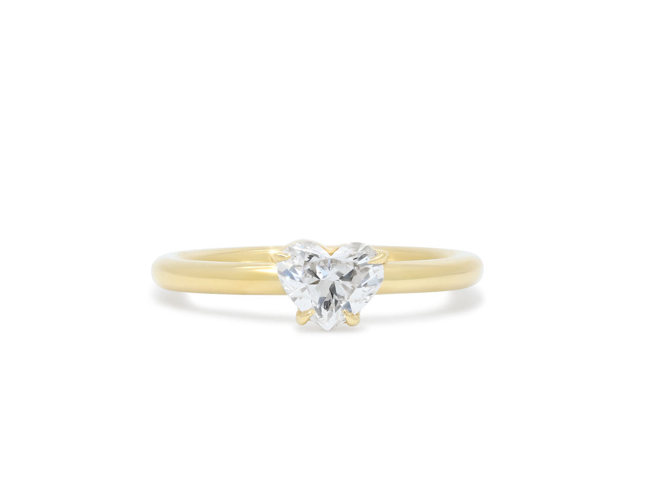 Heart-Shaped Diamond Ring, 0.71 carat, Ring in 18K Gold