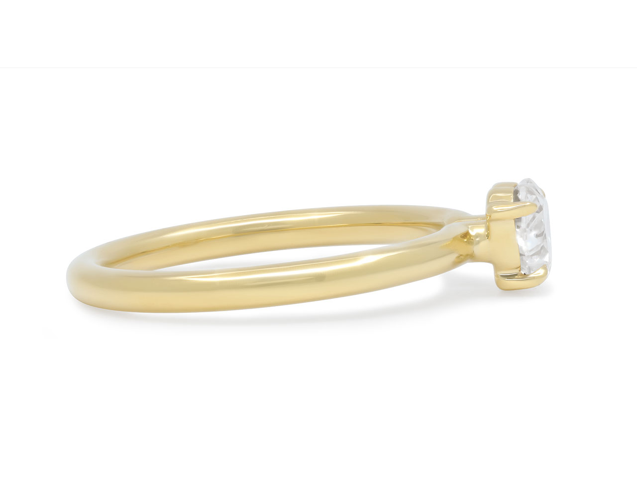 Heart-Shaped Diamond Ring, 0.71 carat, Ring in 18K Gold