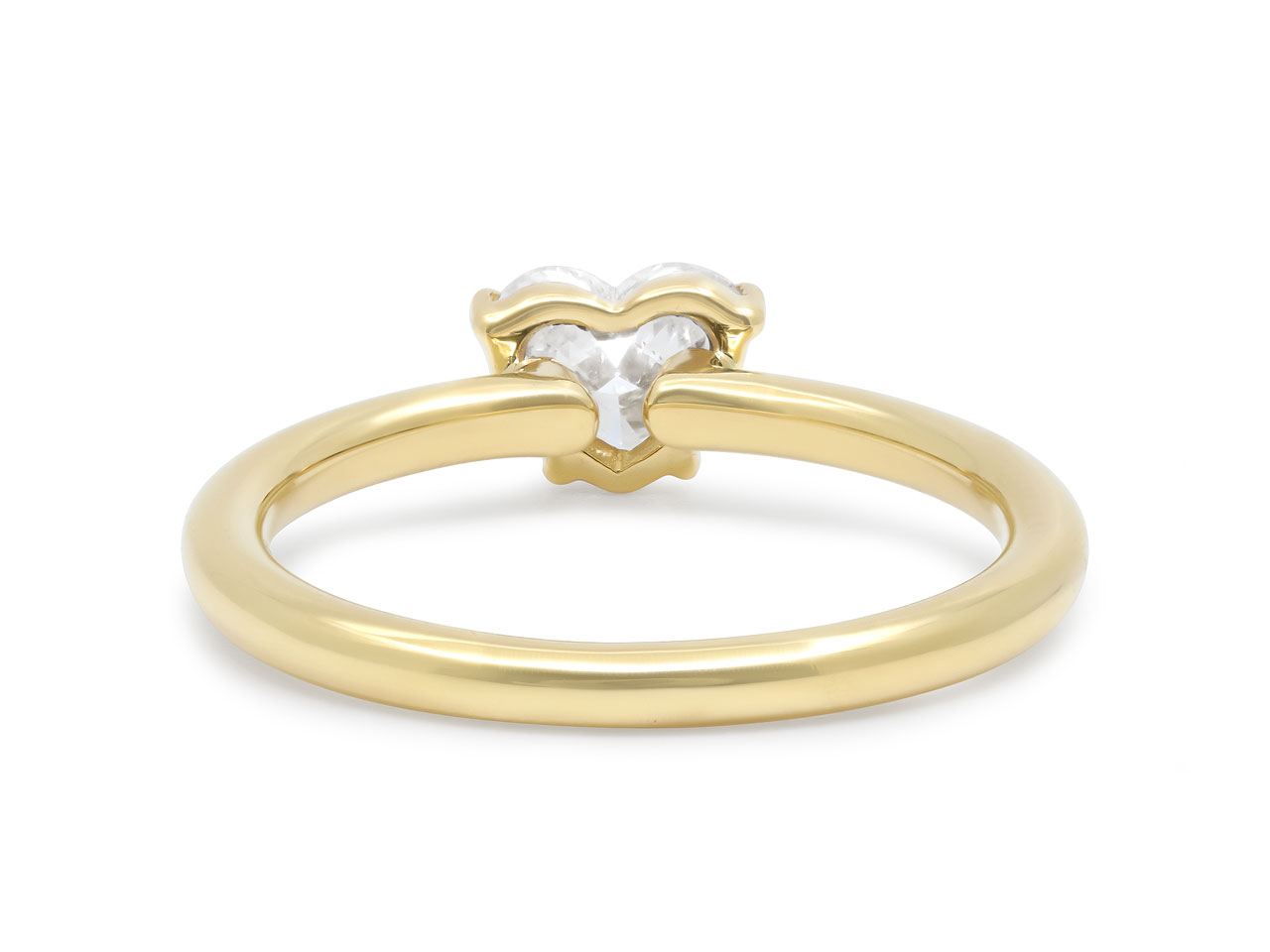 Heart-Shaped Diamond Ring, 0.71 carat, Ring in 18K Gold