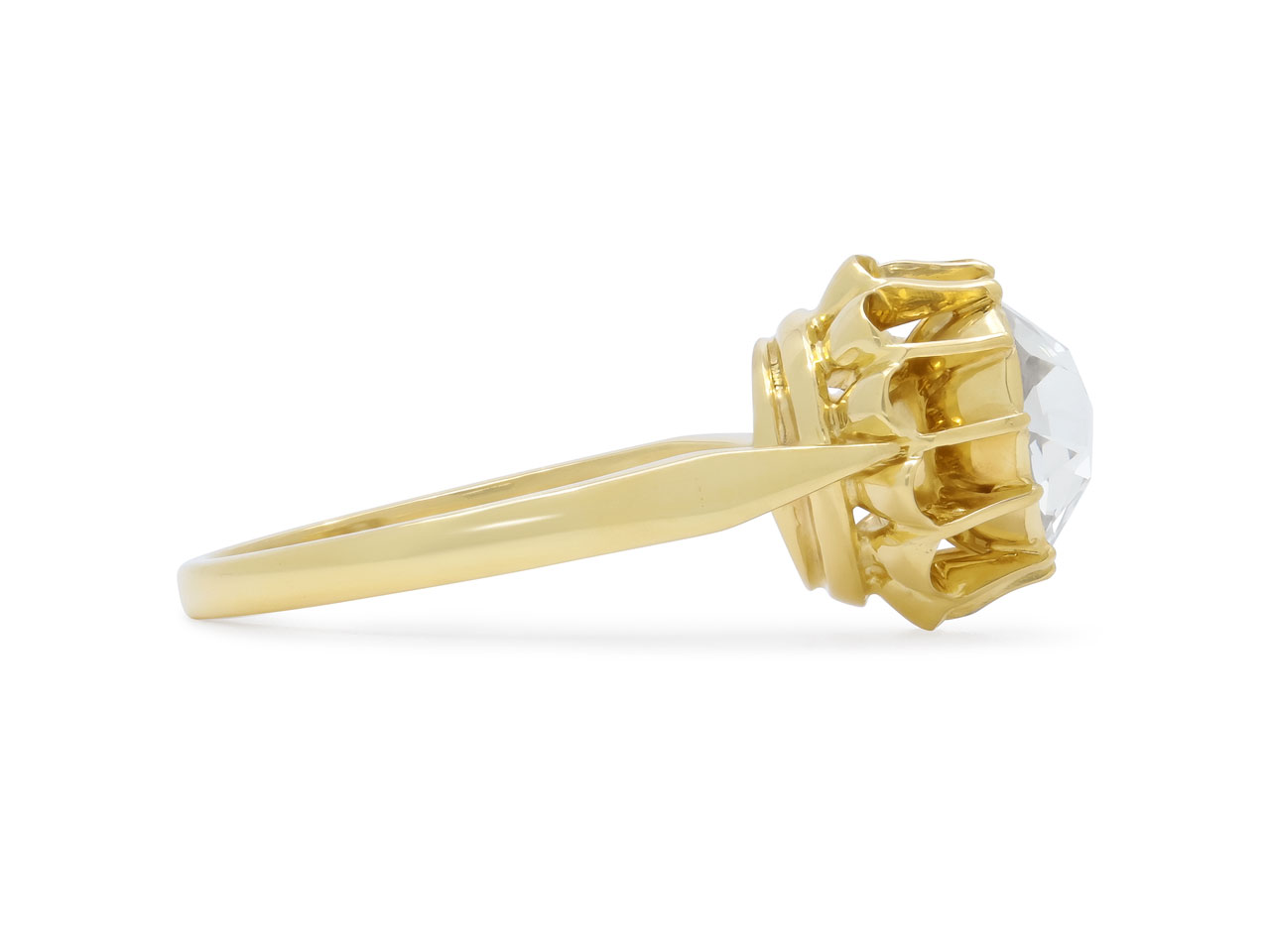 Antique-style Rose-cut Diamond Ring in 18K Gold