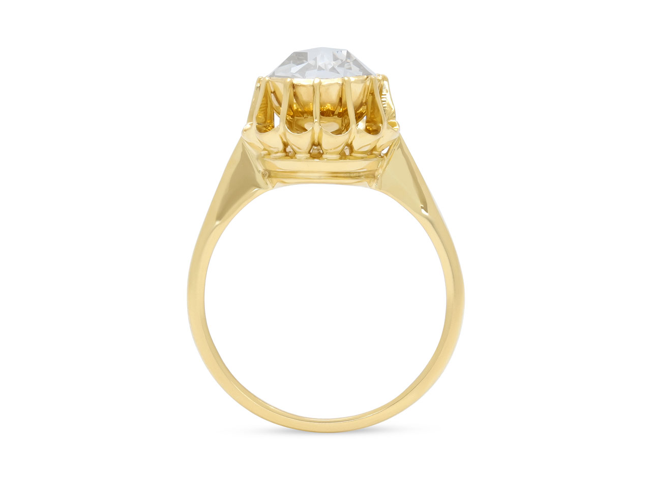 Antique-style Rose-cut Diamond Ring in 18K Gold
