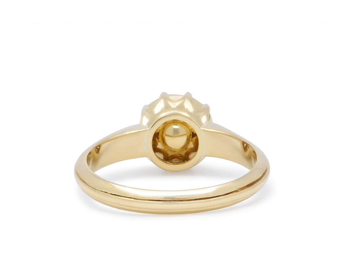 Antique-style Rose-cut Diamond Ring in 18K Gold
