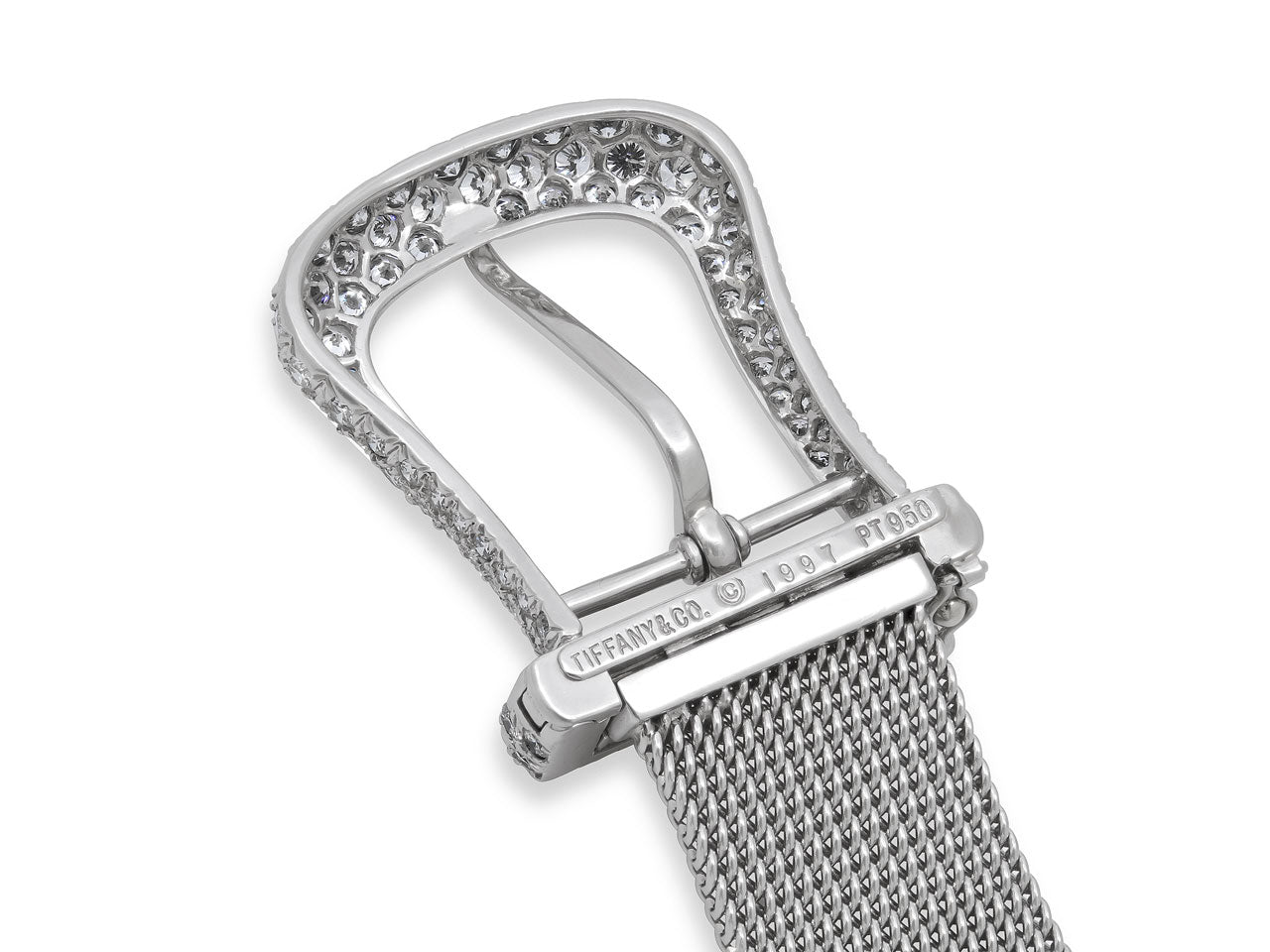 Tiffany & Co. Diamond Buckle Bracelet in Platinum