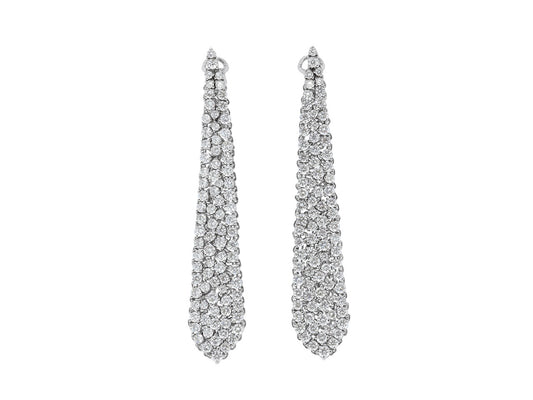 Diamond Earrings in 18K White Gold
