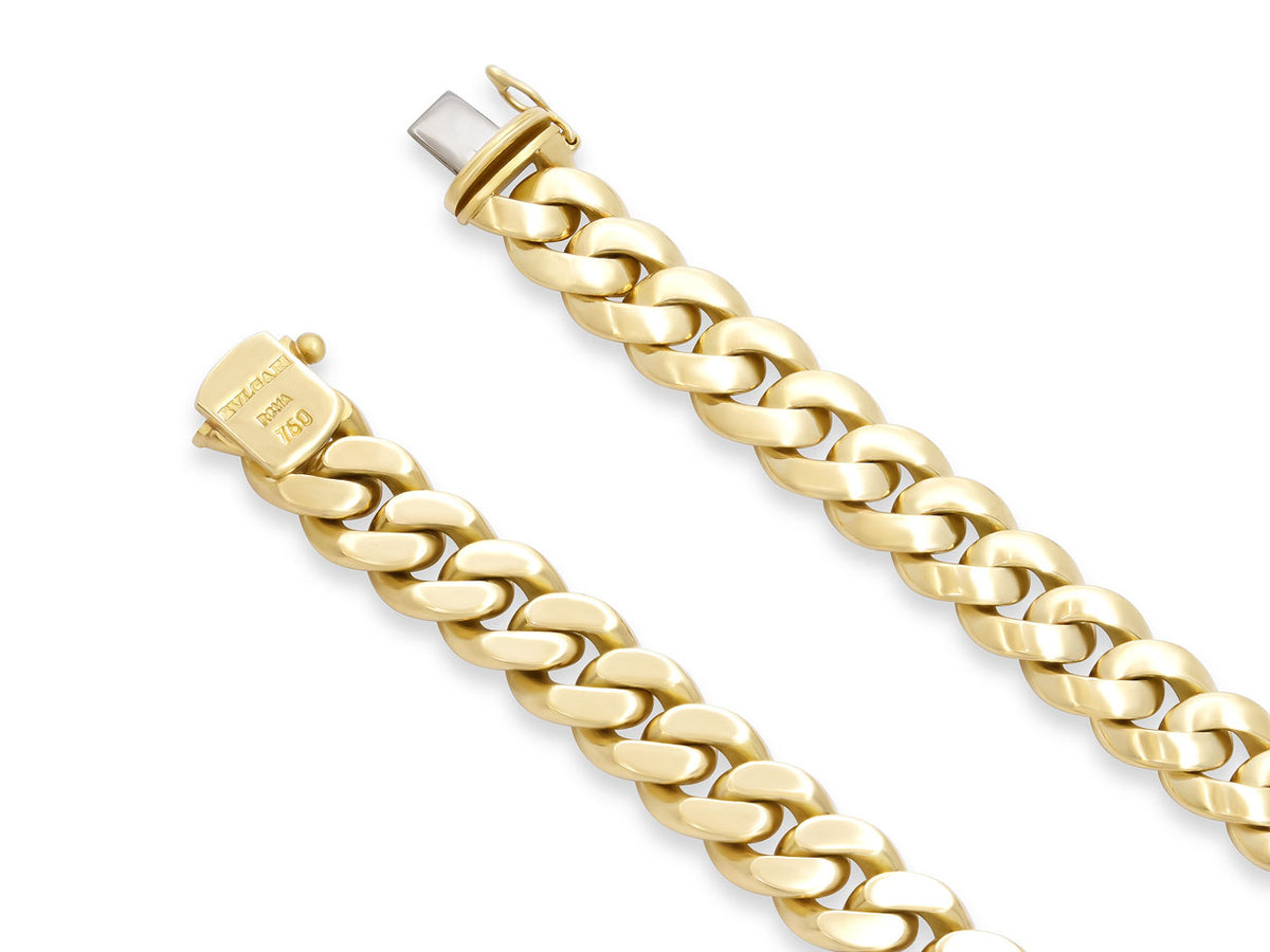 Bulgari Curb Link Necklace in 18K Gold