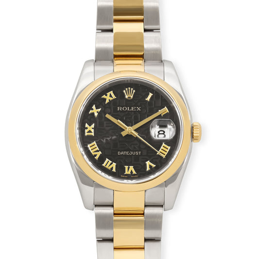 Rolex 'Datejust' Watch in Stainless Steel and 18K Gold, 36 mm