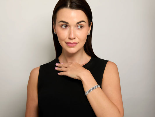 Cartier 'Lignes Essentielles' Diamond Bracelet in 18K White Gold