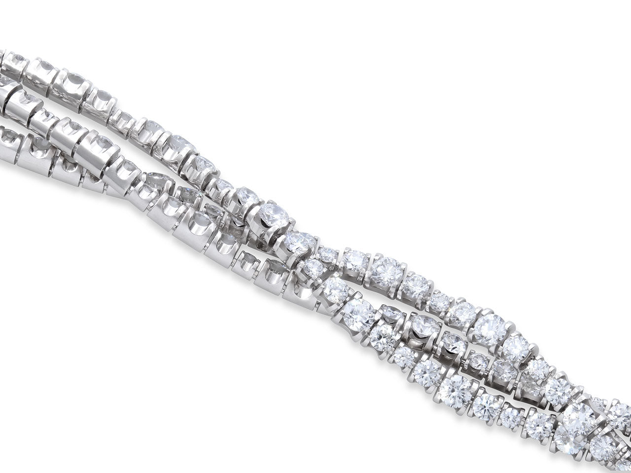 Cartier 'Lignes Essentielles' Diamond Bracelet in 18K White Gold