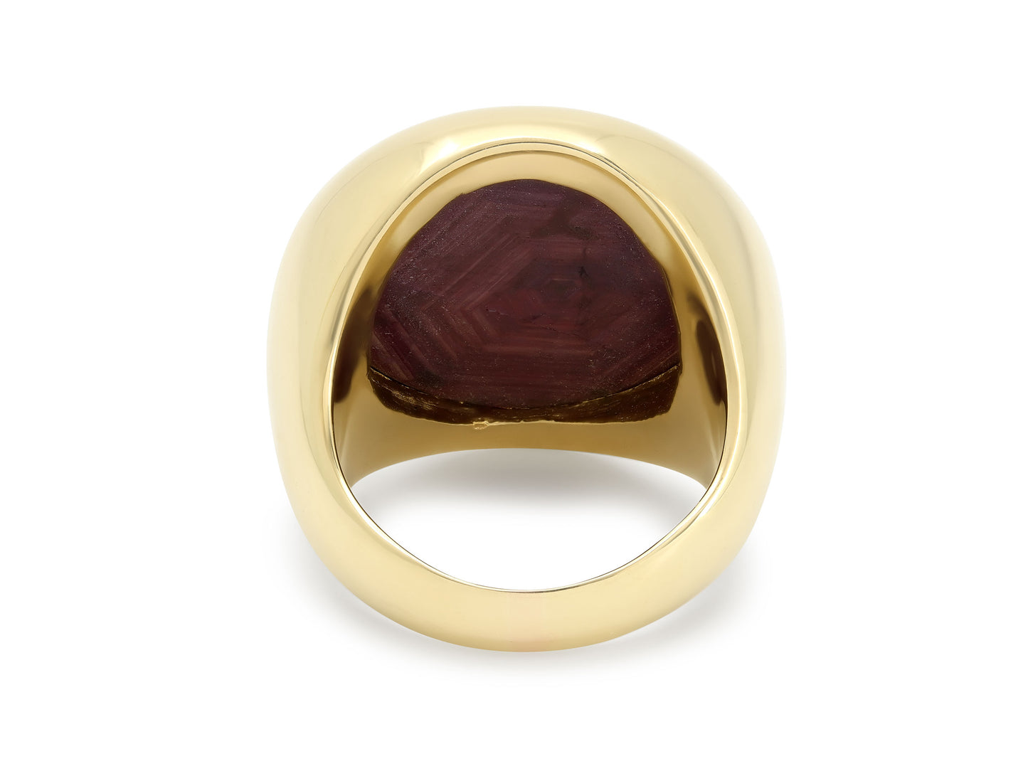 Star Sapphire Ring in 18K Gold