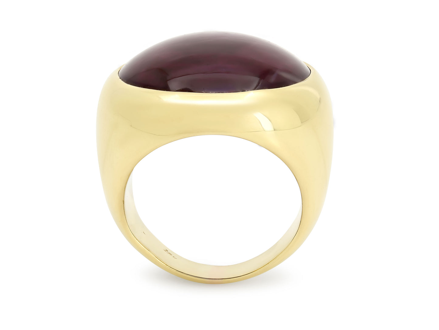Star Sapphire Ring in 18K Gold