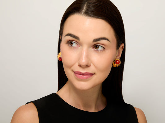 Maz Seashell Earrings in 14K Gold