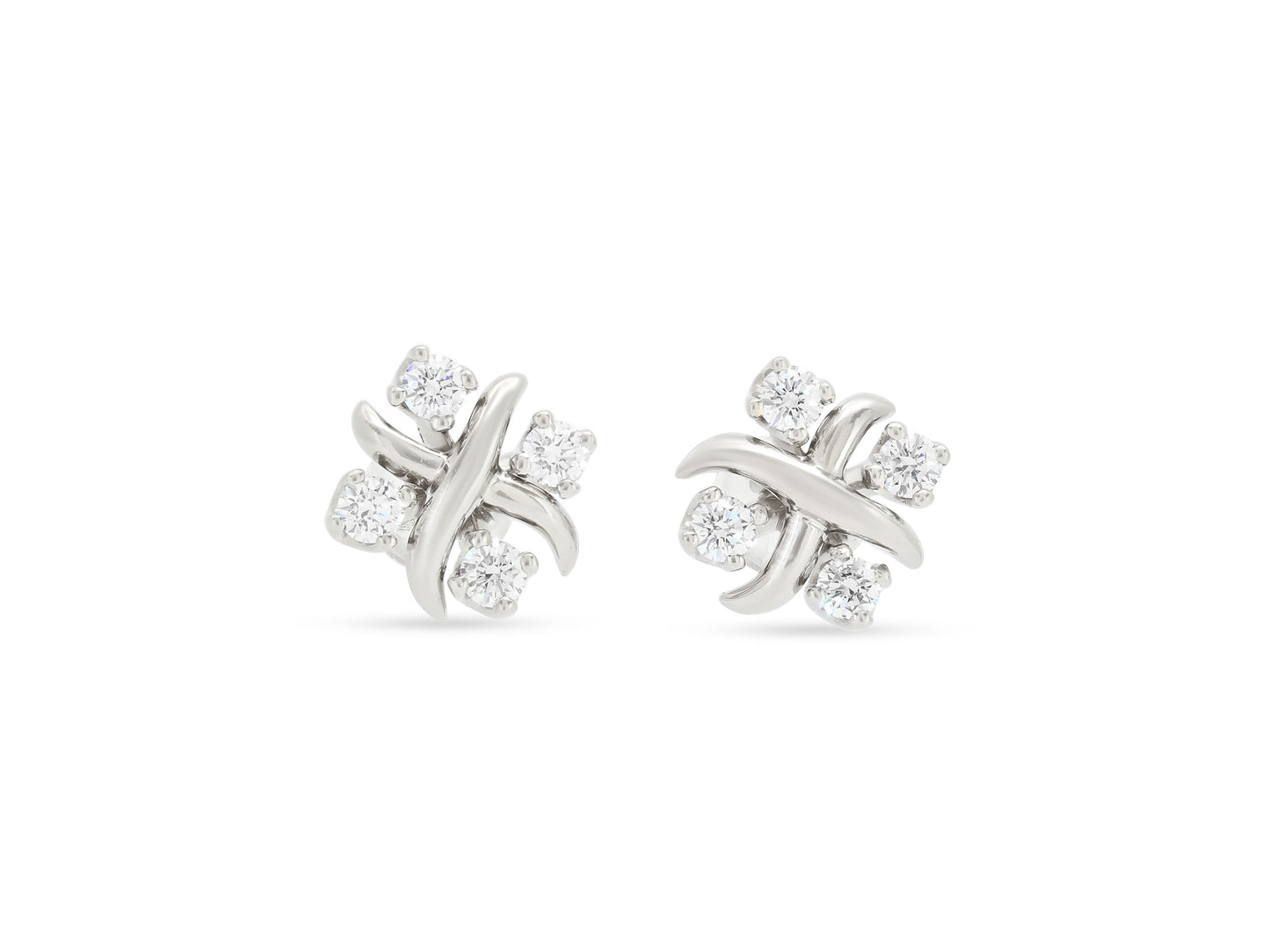 Tiffany & Co. 'Sixteen Stone by Tiffany' Diamond Earrings in Platinum