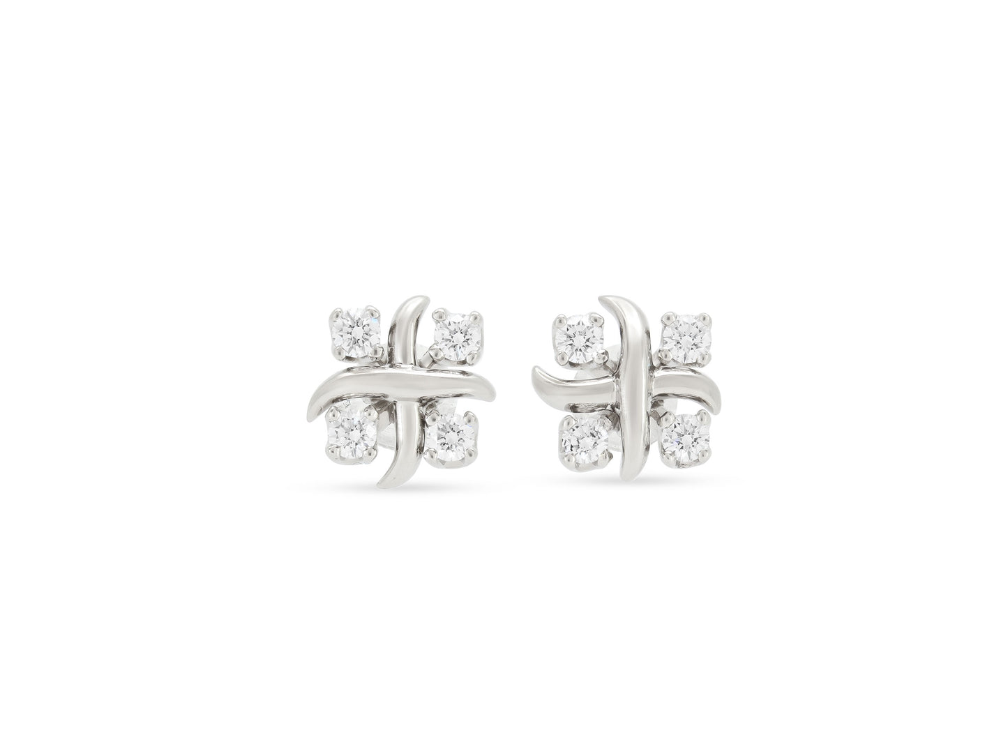 Tiffany & Co. 'Sixteen Stone by Tiffany' Diamond Earrings in Platinum