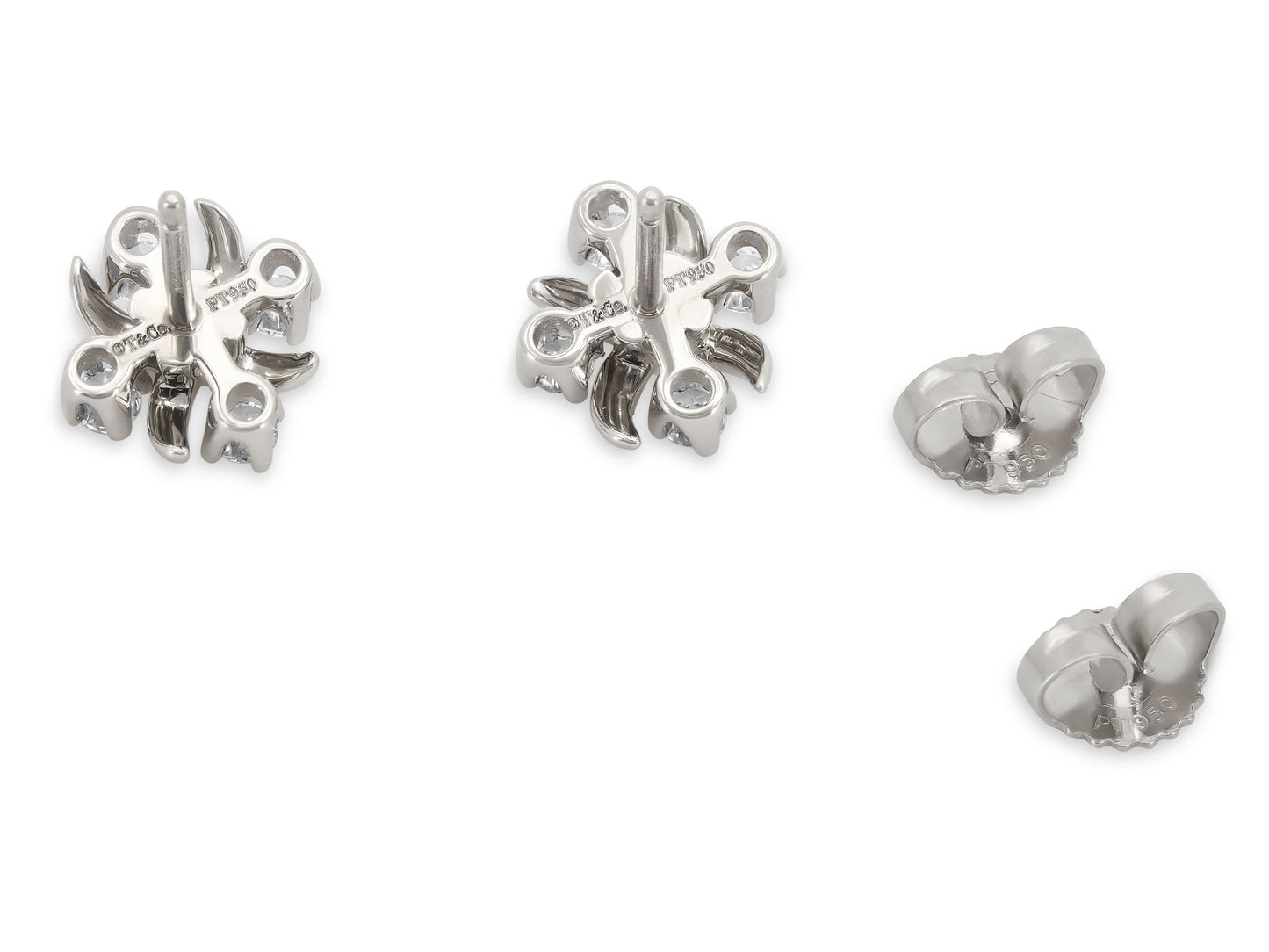 Tiffany & Co. 'Sixteen Stone by Tiffany' Diamond Earrings in Platinum