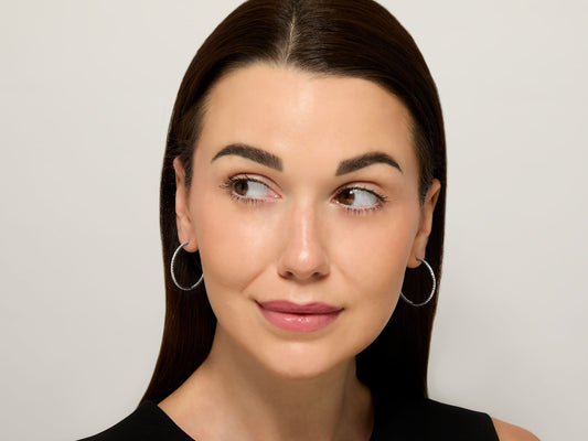 Tiffany & Co. 'Metro' Diamond Hoop Earrings in 18K White Gold, Large