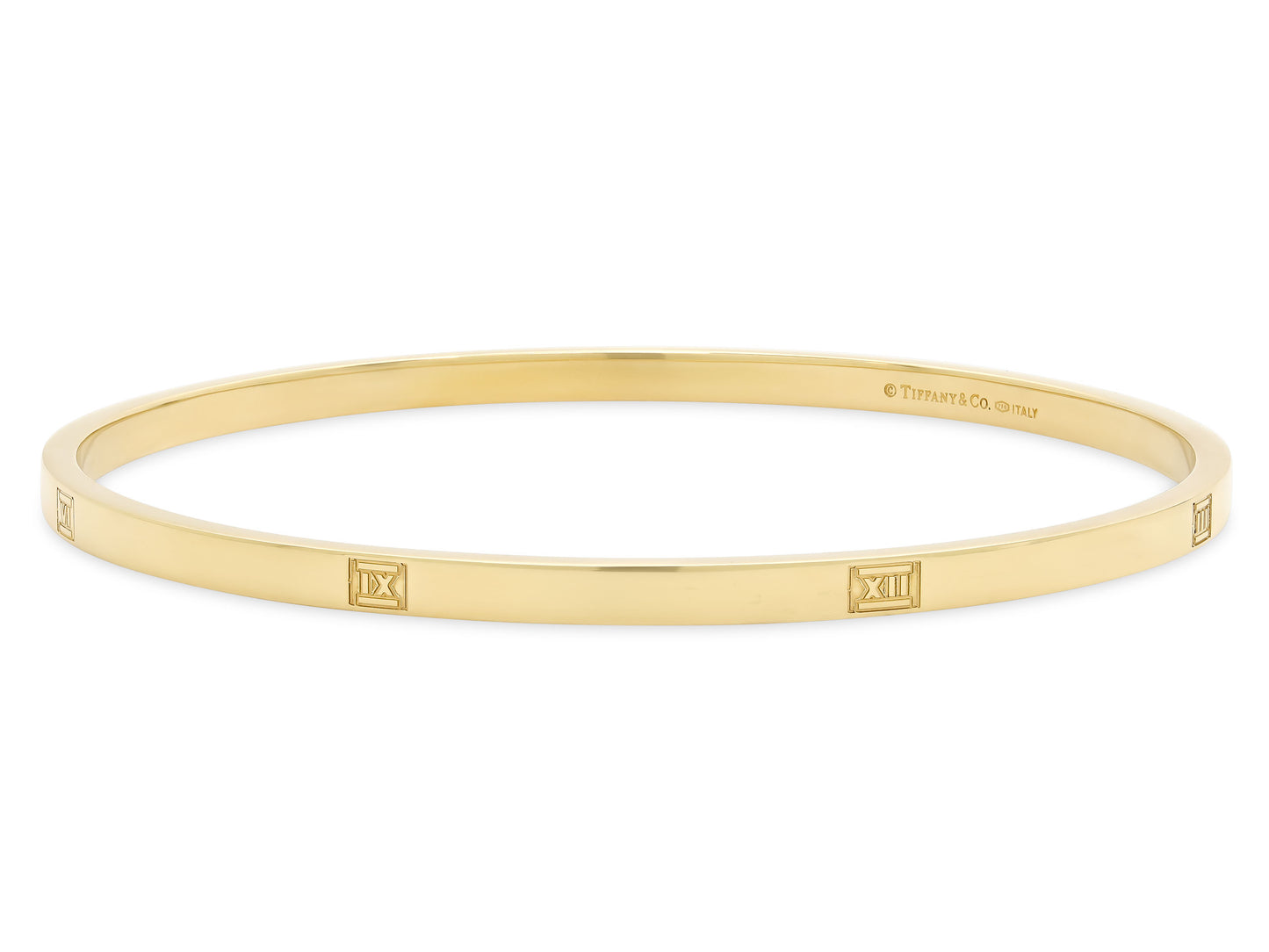 Tiffany & Co. 'Atlas' Bangle Bracelet in 18K Gold