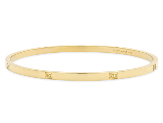 Tiffany & Co. 'Atlas' Bangle Bracelet in 18K Gold
