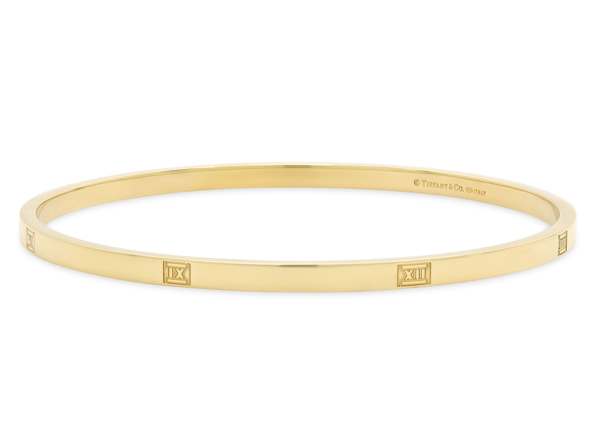 Tiffany & Co. 'Atlas' Bangle Bracelet in 18K Gold