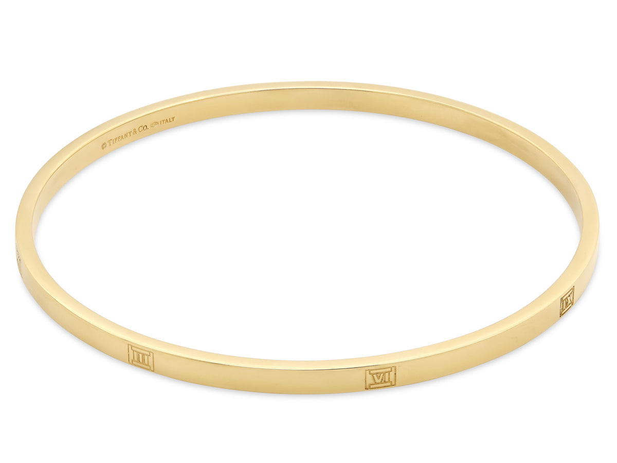 Tiffany & Co. 'Atlas' Bangle Bracelet in 18K Gold