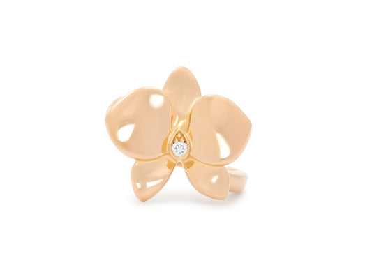 Cartier 'Caresse d'Orchidées' Diamond Ring in 18K Rose Gold