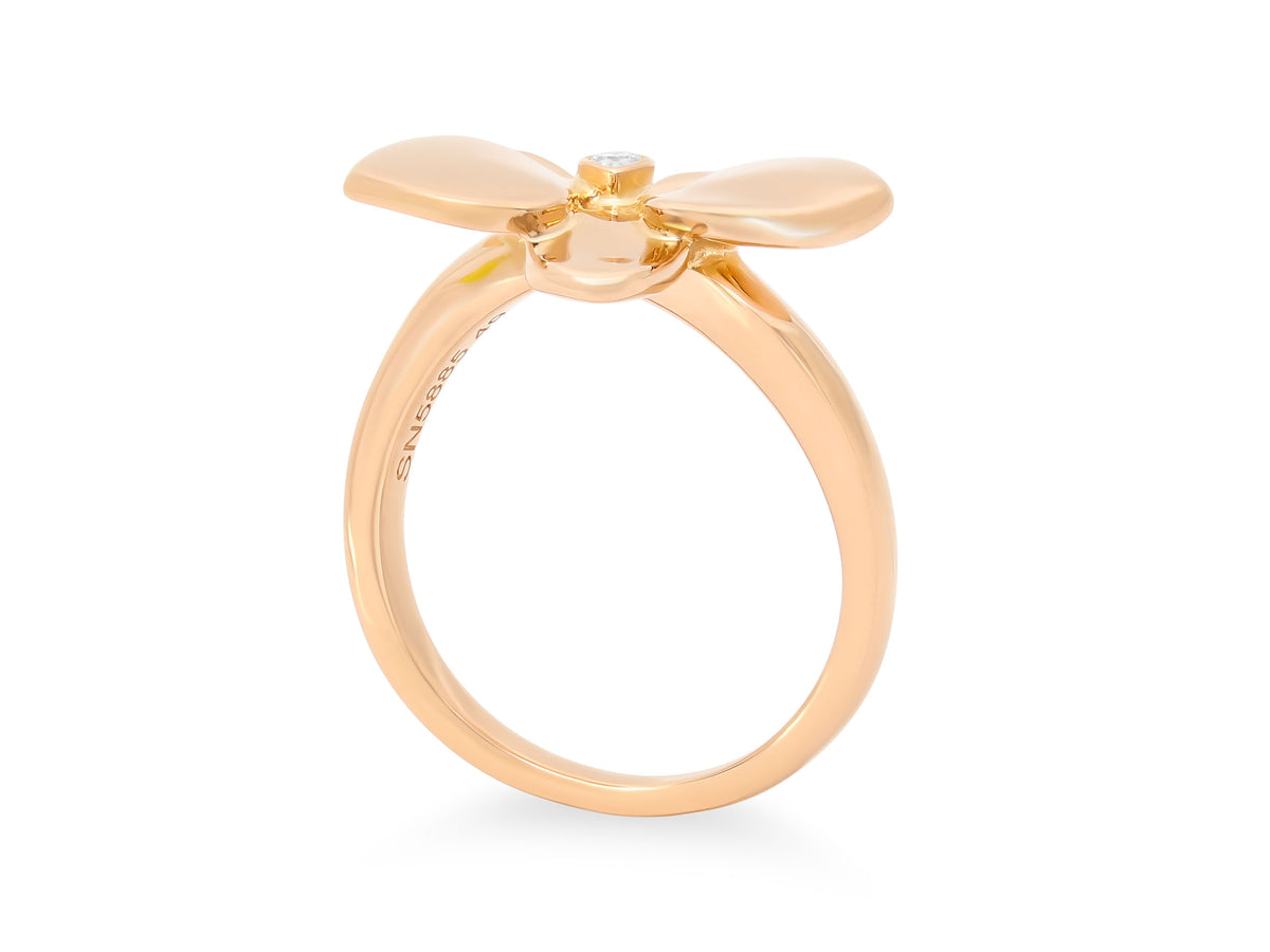 Cartier 'Caresse d'Orchidées' Diamond Ring in 18K Rose Gold