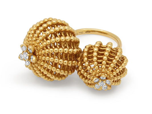 Cartier 'Cactus de Cartier' Diamond Ring in 18K Gold